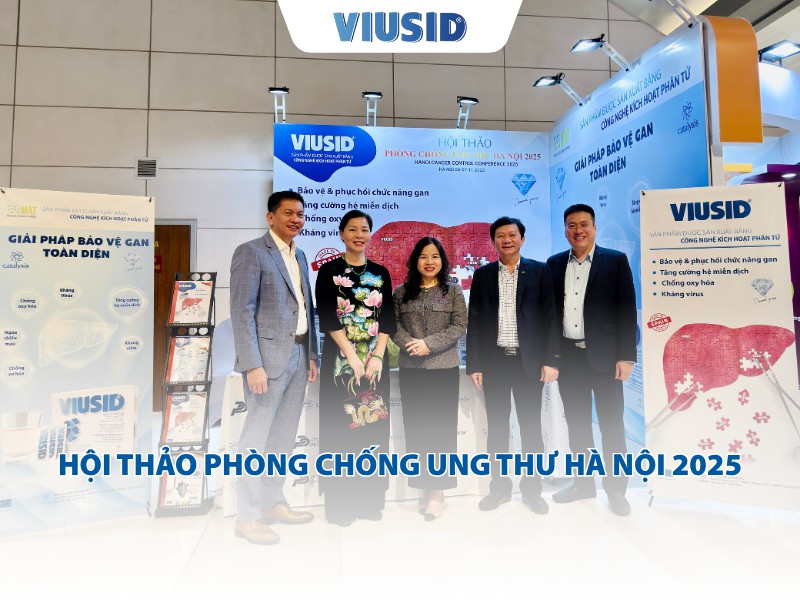 Viusid tham dự hội thảo Phòng chống Ung thư Hà Nội 2025